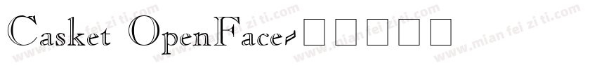 Casket OpenFace字体转换